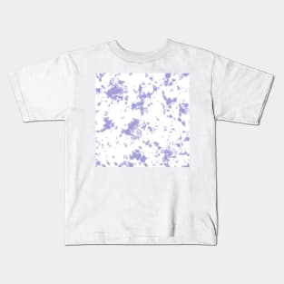 Lilac and white Storm - Tie-Dye Shibori Texture Kids T-Shirt